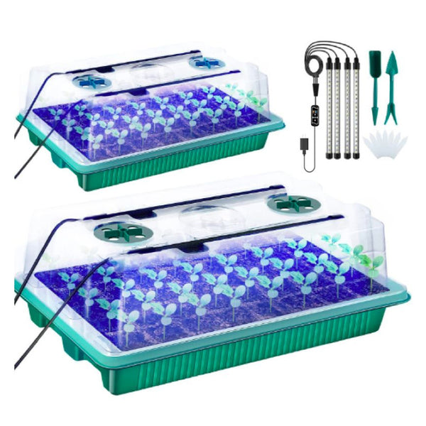Sakerplus Seed Starter Tray with Grow Light