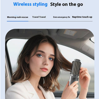 Sakerplus® Portable 3-in-1 Cordless Curling Brush