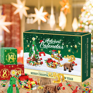 Sakerplus New Advent Calendar Children's Christmas Building Blocks