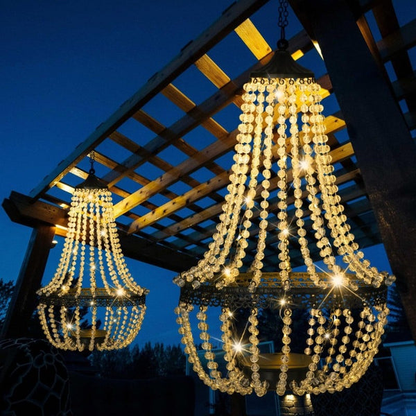 Sakerplus® Hanging Solar Chandelier Outdoor Lantern