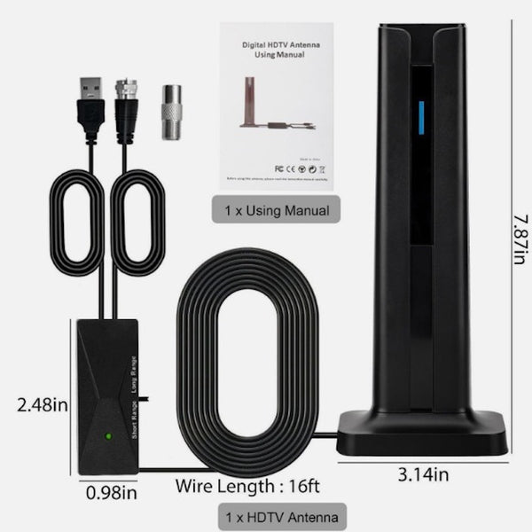 Sakerplus® High Gain 4K Indoor TV Antenna