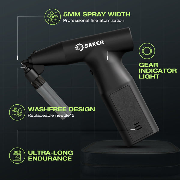 Herramienta versátil para pintar en automoción y bricolaje: pistola de pintura en aerosol eléctrica SAKER®