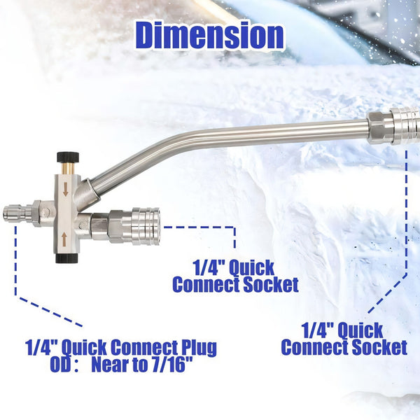 Accesorio de conector doble para cañón de espuma Saker®