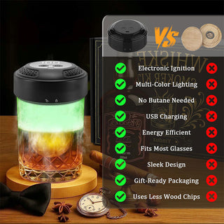 Sakerplus® Electric Cocktail Whiskey Smoker Kit