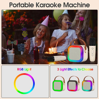Sakerplus Portable Bluetooth Karaoke Machine for Kids