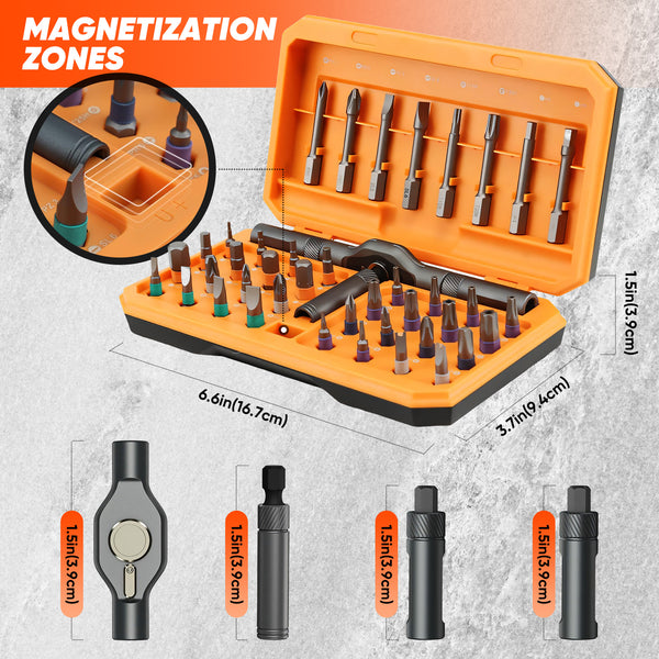Juego de destornilladores magnéticos Sakerplus® 42 en 1