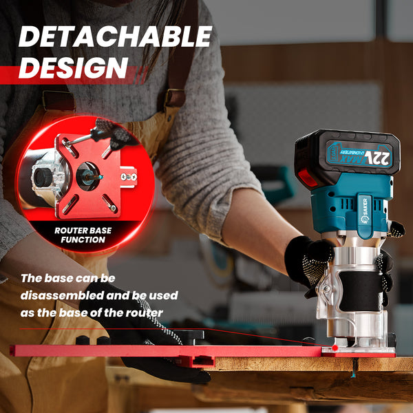 Robust Woodworking Bracket for Milling Tasks - SAKER® 4 in 1 Router Milling Groove Bracket