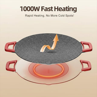 Sakerplus® Electric Grill Comal Electrico Lefse Griddle