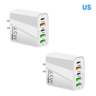 Sakerplus Multi Port Adaptor 65W Fast Charger - US Standard