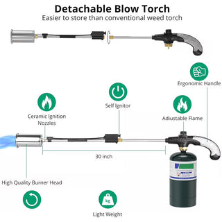 Sakerplus® Professional Propane Weed Torch Burner