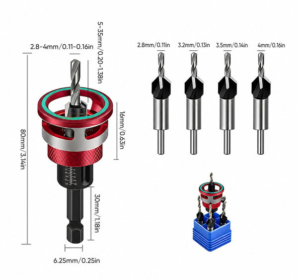 Sakerplus® Two-Flute Counterbore with Depth Stop