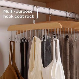 Sakerplus Anti Slip Multi Hook Coat Rack