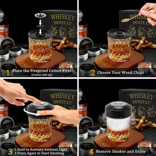 Sakerplus® Electric Cocktail Whiskey Smoker Kit