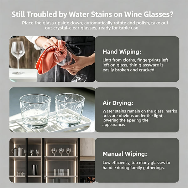 Sakerplus® Electric Wine Glass Polishing Machine