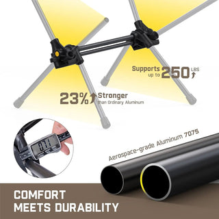 Sakerplus® Comfortable High Back Portable Camping Chair