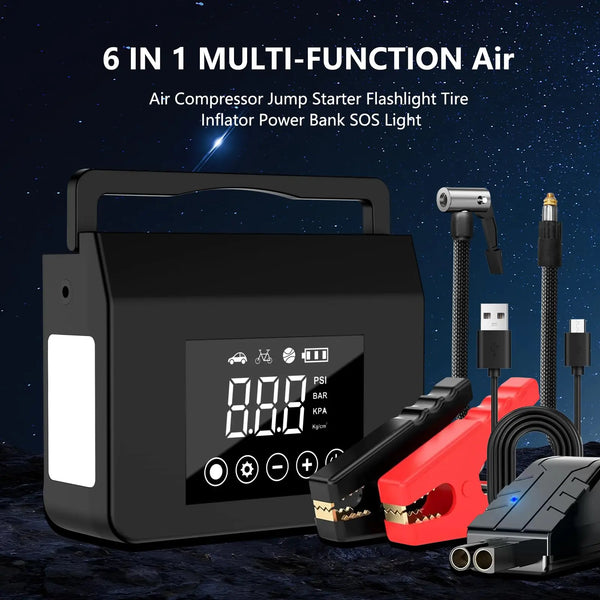 Sakerplus® Portable Tire Inflator Jump Starter