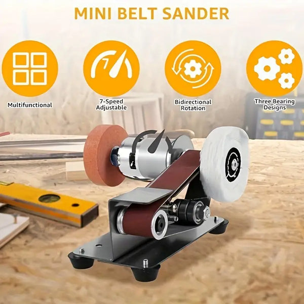 Mini lijadora de banda eléctrica Saker