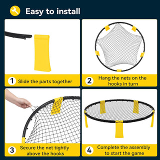 Sakerplus® Ultimate Outdoor Roundnet Game Set