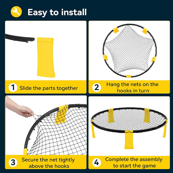 Sakerplus® Ultimate Outdoor Roundnet Game Set