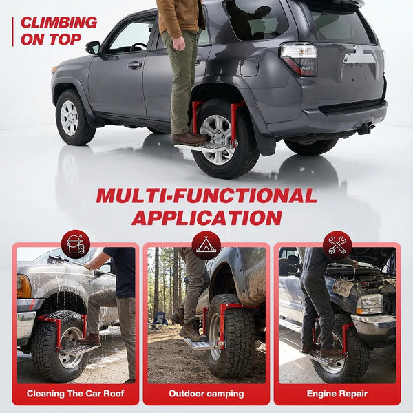 Sakerplus® Heavy Duty Folding Tire Step