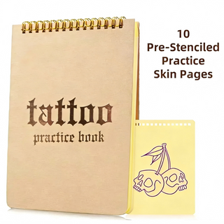 Sakerplus® Spiral Bound Tattoo Practice Skin Book