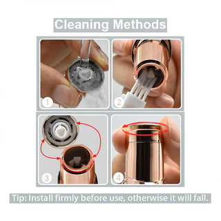 Recortadora y depiladora facial portátil Sakerplus®