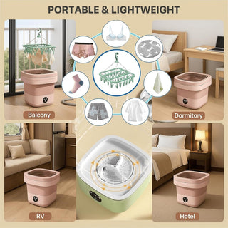 Sakerplus® Foldable Portable Mini Washing Machine