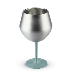Sakerplus® Stemmed Stainless Steel Wine Glass