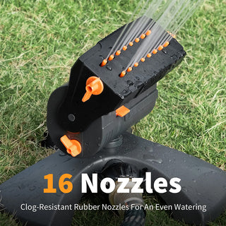 Sakerplus®  Adjustable Oscillating Sprinkler Wide Coverage