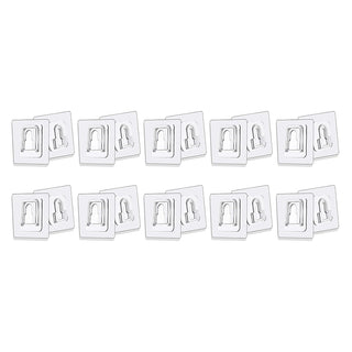 Sakerplus® Transparent Double Sided Wall Hooks