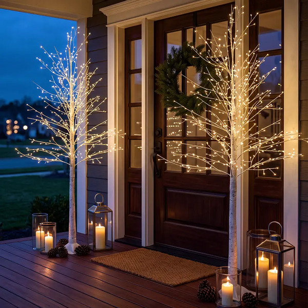 Sakerplus® Warm White LED Birch Tree Lights