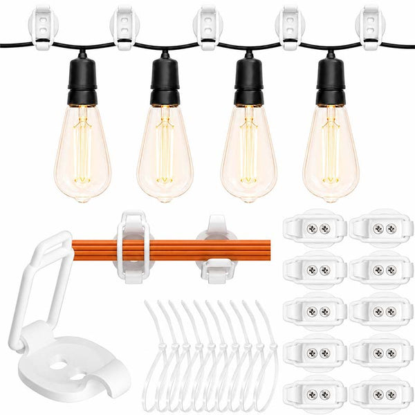 Sakerplus® Adjustable Elastic Cable Management Clips