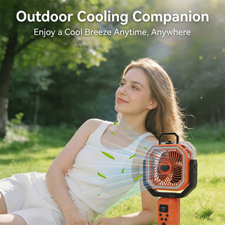 Sakerplus® Camping Fan Portable Adjustable Height Stand
