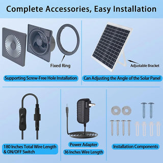 Sakerplus® High Velocity Solar Ventilation Fan