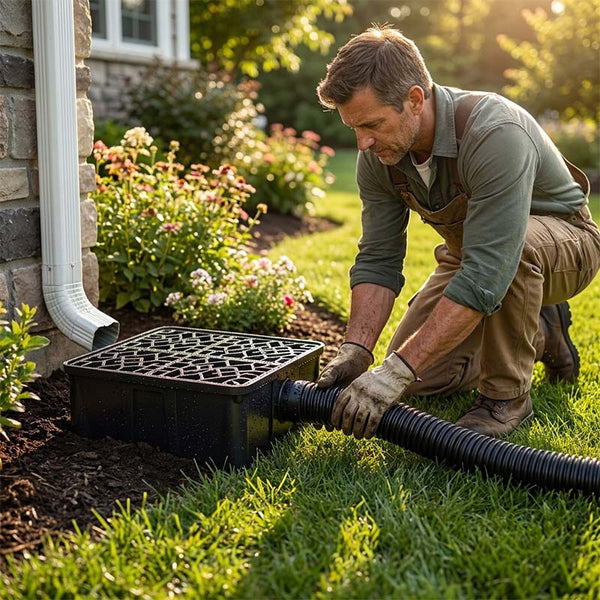 Sakerplus® Low Profile Downspout Catch Basin