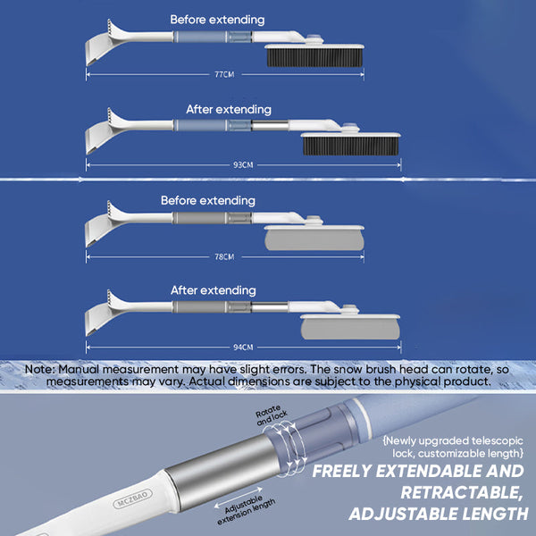 Cepillo para nieve y raspador de hielo 2 en 1 Sakerplus®