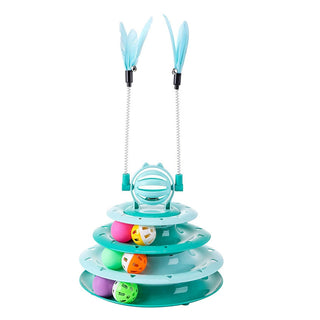 Sakerplus® Cat Toy 4-Level Interactive Roller
