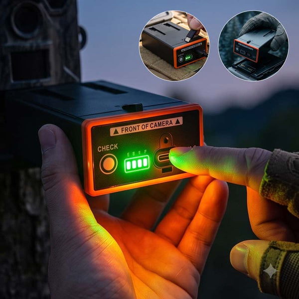 Sakerplus® Rechargeable Lithium Battery Pack for Moultrie EDGE Series Trail Cameras