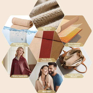 Sakerplus®  Portable USB Heated Shawl Wrap