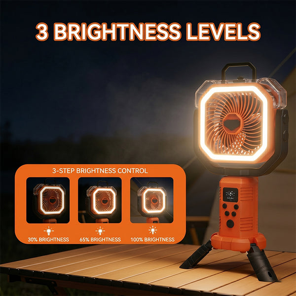 Sakerplus® Camping Fan Portable Adjustable Height Stand