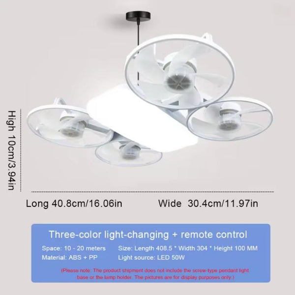 Sakerplus® Modern Four Blade Ceiling Fan Light