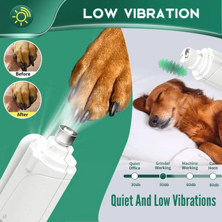 Sakerplus® Ultra Quiet Rechargeable Pet Nail Grinder