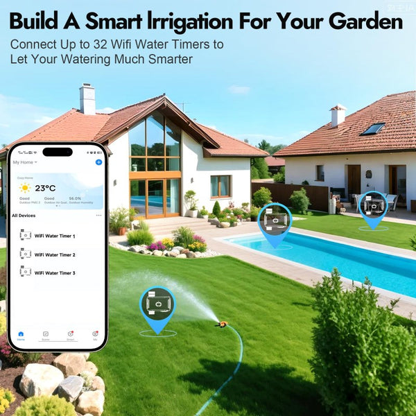 Sakerplus® Smart WiFi Garden Water Timer