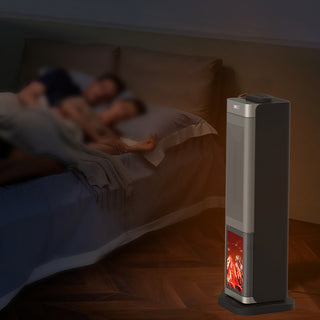 Sakerplus® Oscillating Electric Fireplace Tower Heater