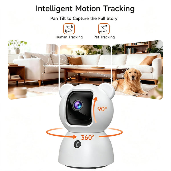 Sakerplus® Indoor Smart Security Camera Baby Monitor