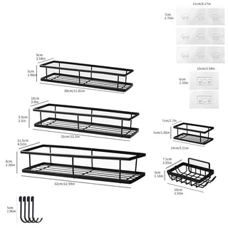 Juego de almacenamiento para ducha Sakerplus® resistente a la oxidación