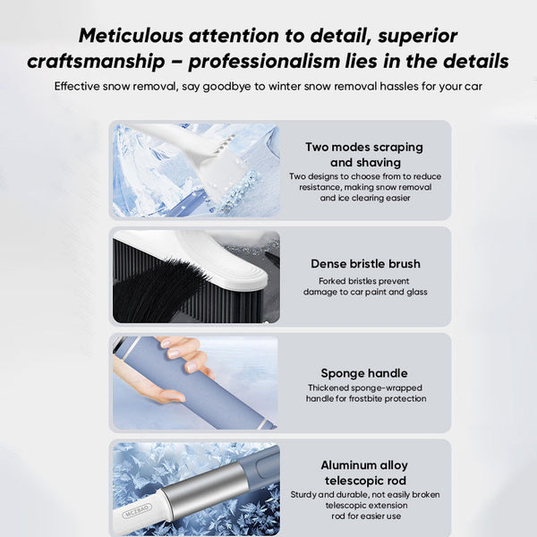 Cepillo para nieve y raspador de hielo 2 en 1 Sakerplus®