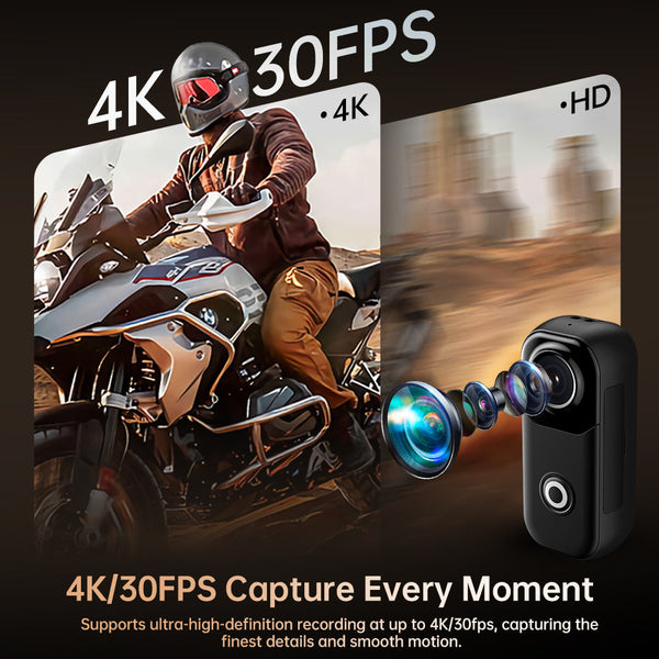 Sakerplus® Mini 4K Wearable Action Camera
