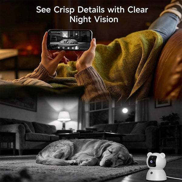Sakerplus® Indoor Smart Security Camera Baby Monitor