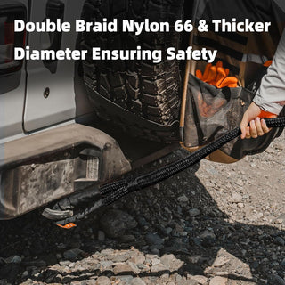 Sakerplus Offroad Kinetic Recovery Tow Rope